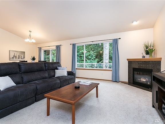 Plenty of natural light come through the large picture window.