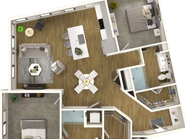 B4 floor plan The Everly