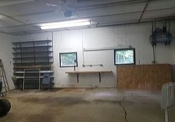 Detached garage interior