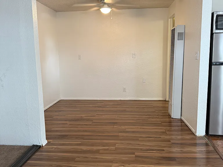Perfect extended space for a bedroom area.