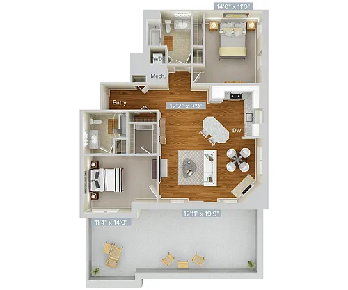 Floor plan B15-1202