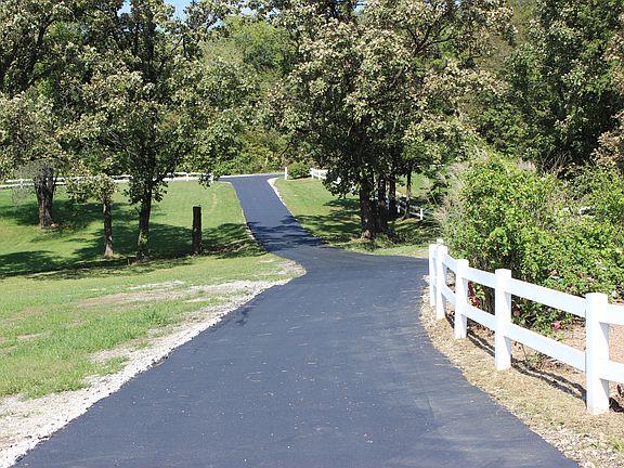 New asphalt driveway