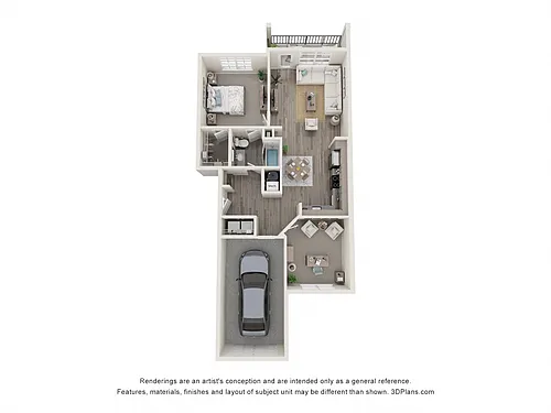 Floor plan A5.1 with Den & Garage
