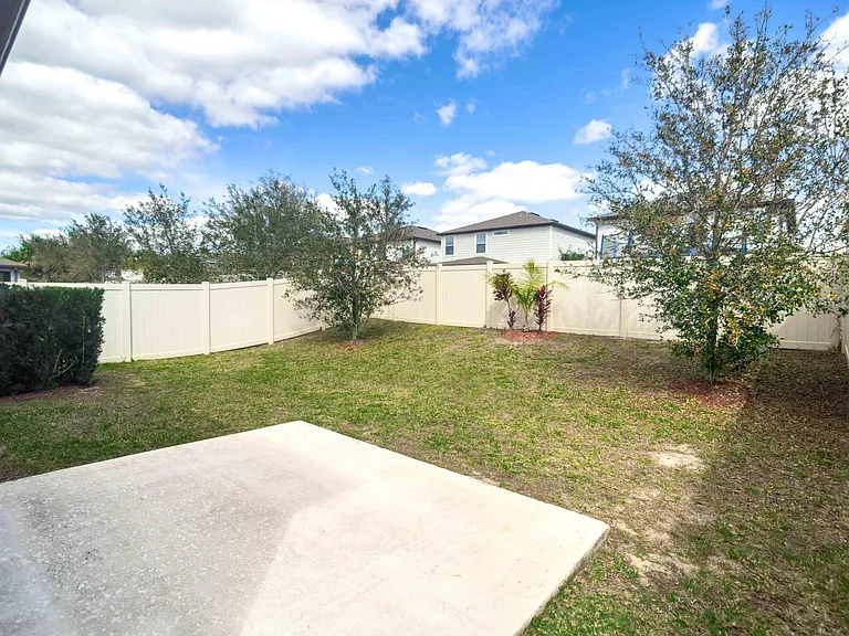 Fenced in Back Yard