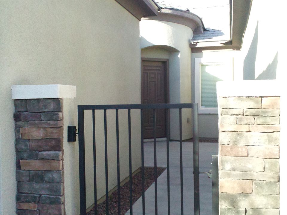 Private gated courtyard 