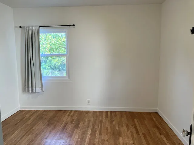 Back bedroom looking toward backyard