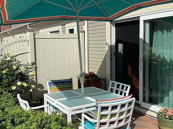 Sunny back patio