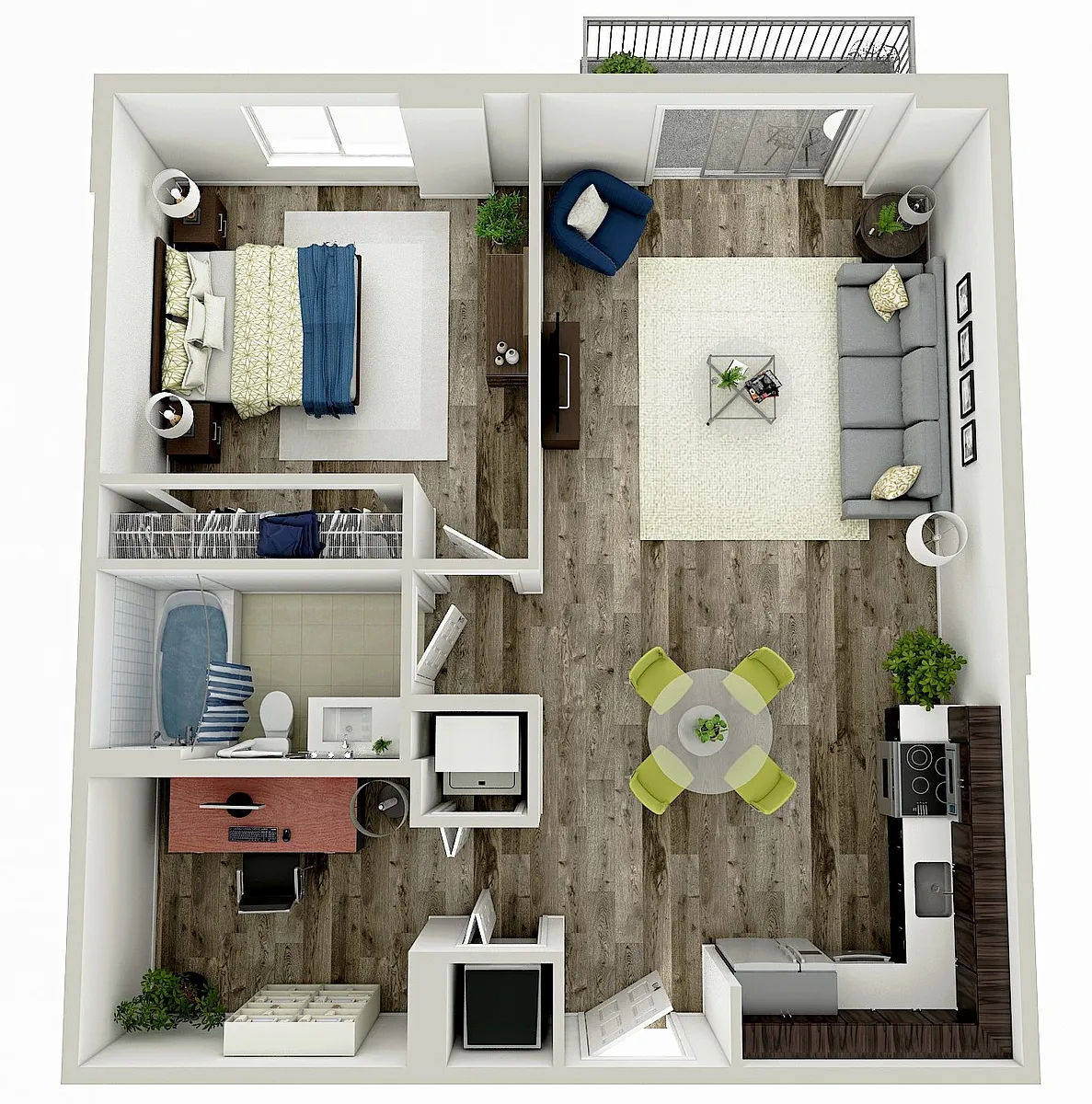 Floor plan Queen