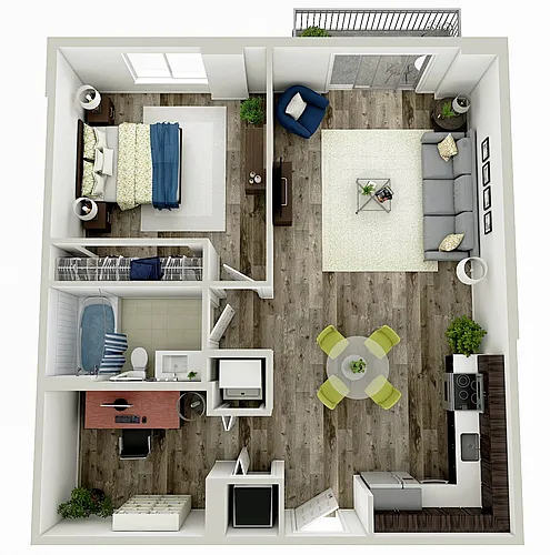 Floor plan Queen