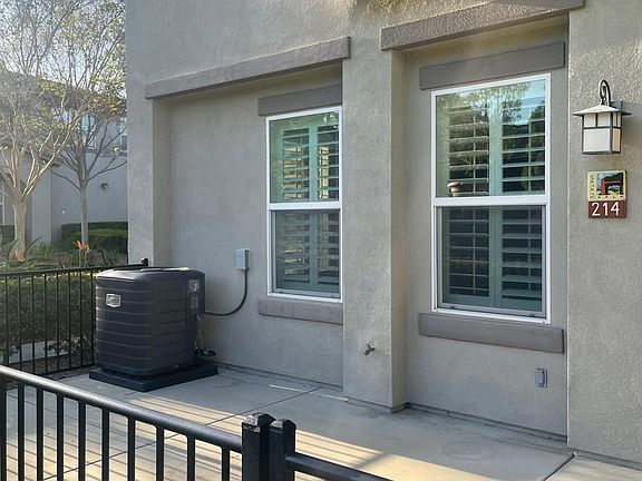 Private patio. Home has A/C.