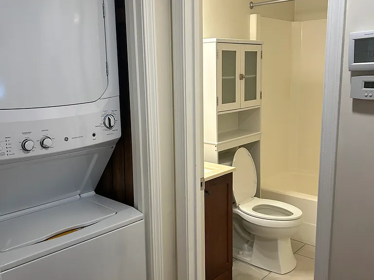 Guest bathroom near guest bedroom