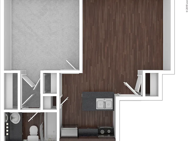 1 Bedroom 1 Bath: Beds - 1: Baths - 1: SqFt Range - 455 to 455