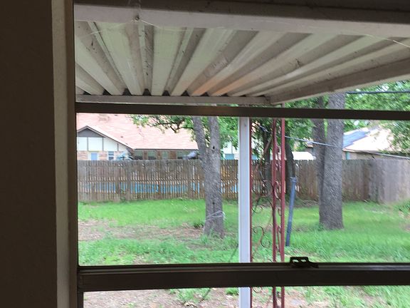 backyard view from kitchen