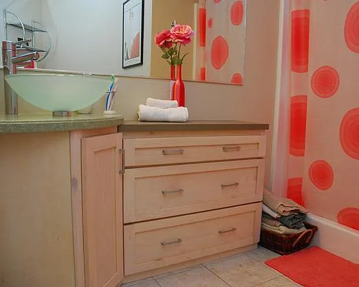 Vessel sinks with great storage!