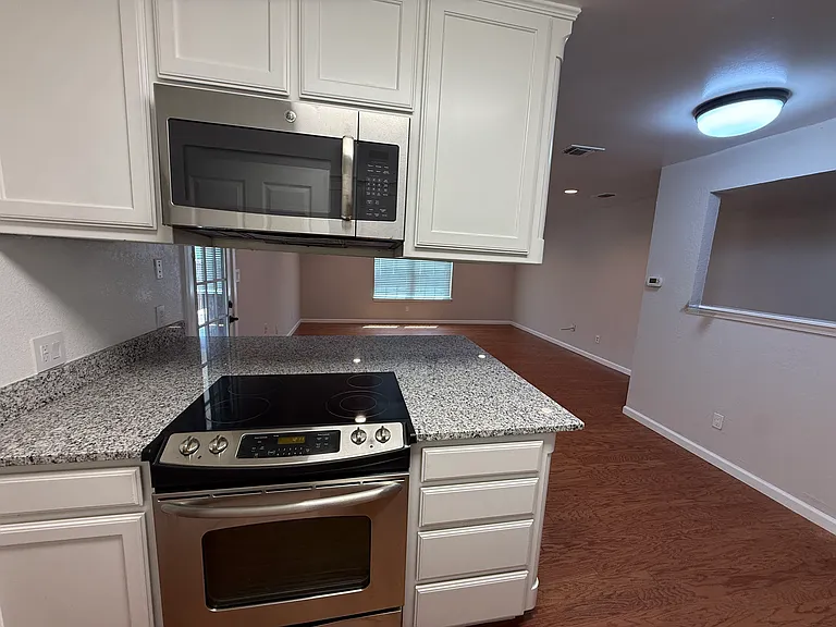 Updated kitchen with stainless steel appliances