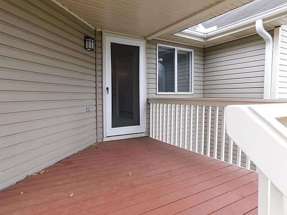 Beautiful deck to enjoy the summer evenings. Deck has steps to allow easy access to yard area.