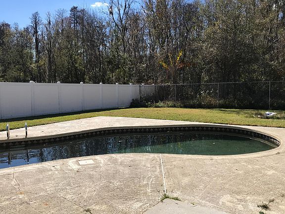 Private black bottom pool