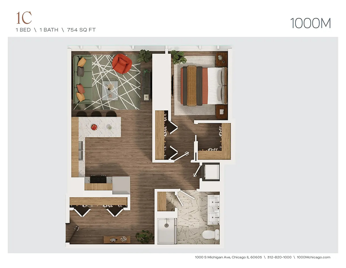 Floor plan 1C
