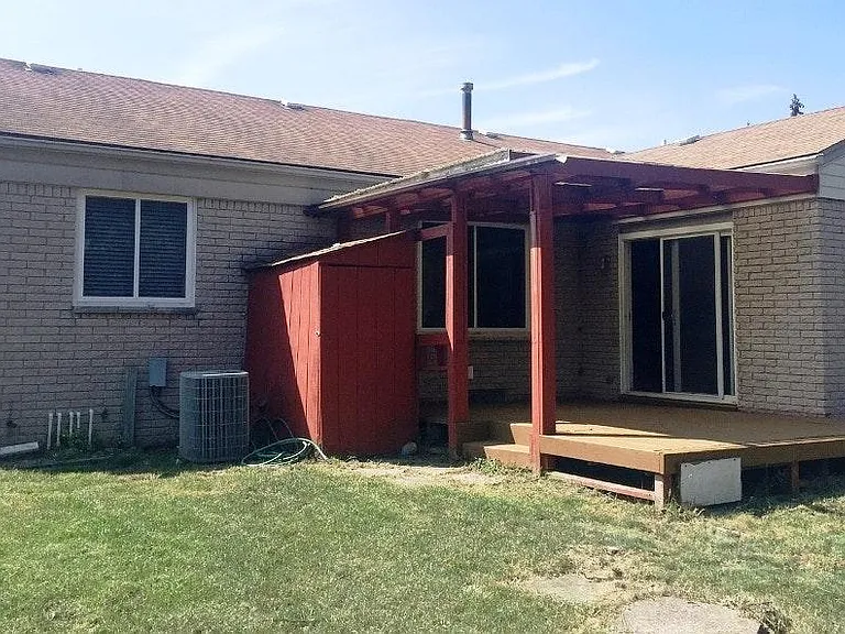 Rear of the house