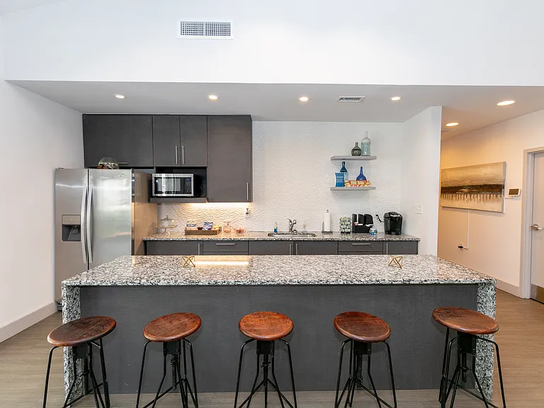 Resident Lounge with Coffee Station.