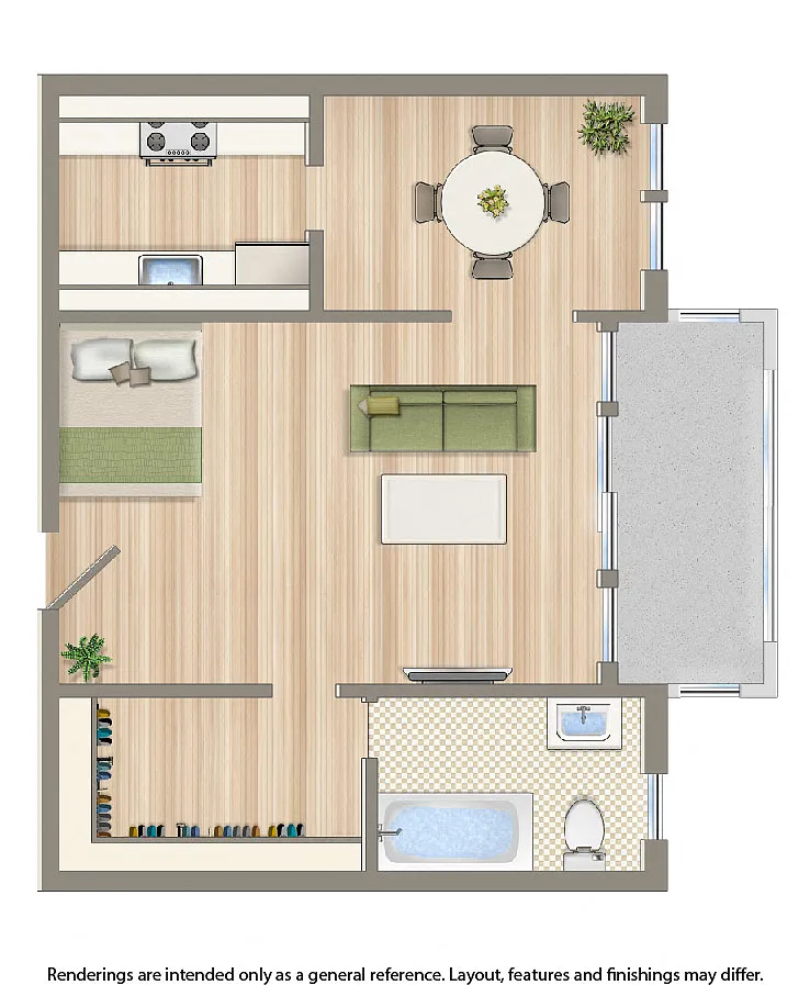 Floor plan Studio A 03 Tier