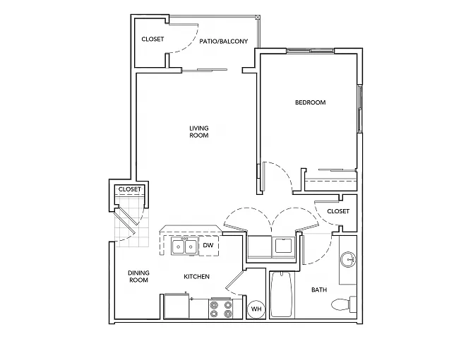 Floor plan 1 Bedrooms