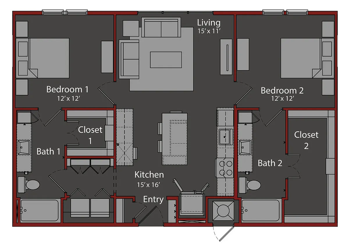 Floor plan B1