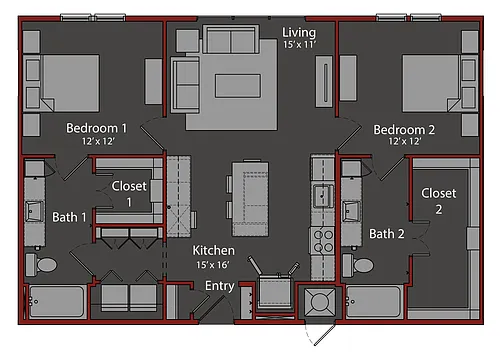 Floor plan B1