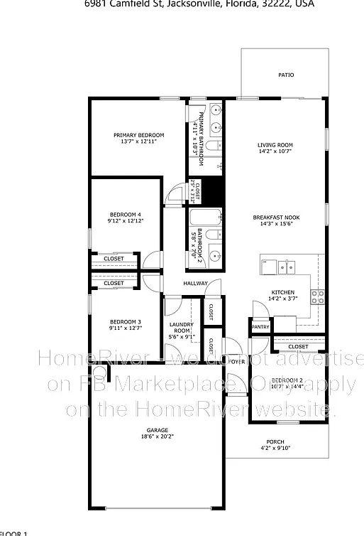 4 bed, 2.0 bath, 1519 sqft, $1,925 — Photo 2