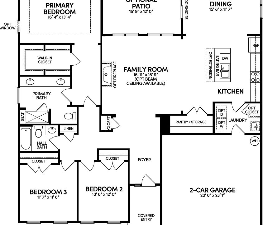 The main level of the Savoy II at Heritage Shores by Brookfield Residential