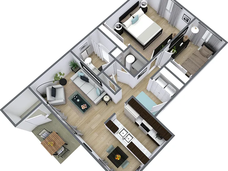 2-Bedroom Floor Plan
