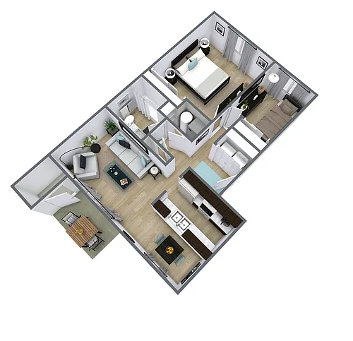 Floor plan Two Bedroom