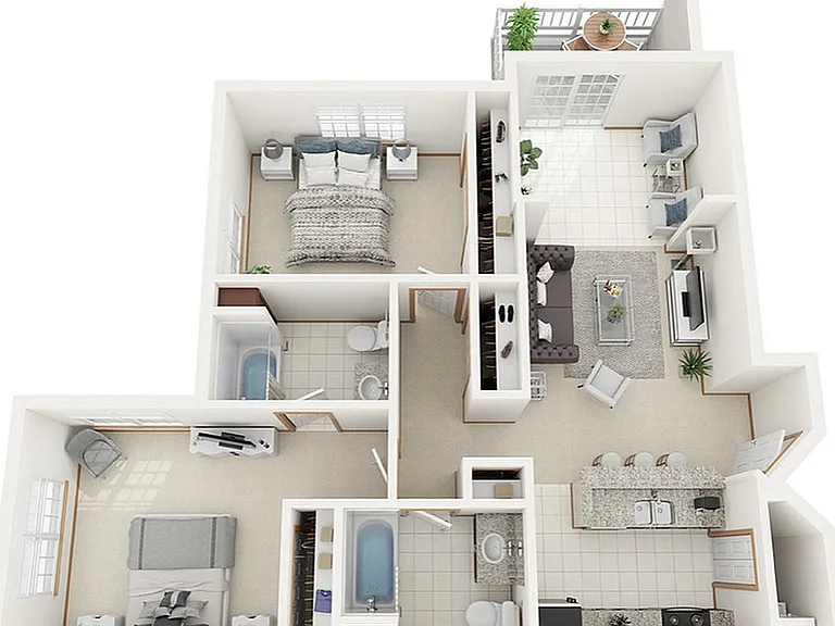 Floor Plan C | Riverwood Apartments | Apartments in Kenosha, WI Floor Plan C | Riverwood Apartments | Apartments in Kenosha, WI