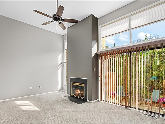 Living Room with fabric verticals