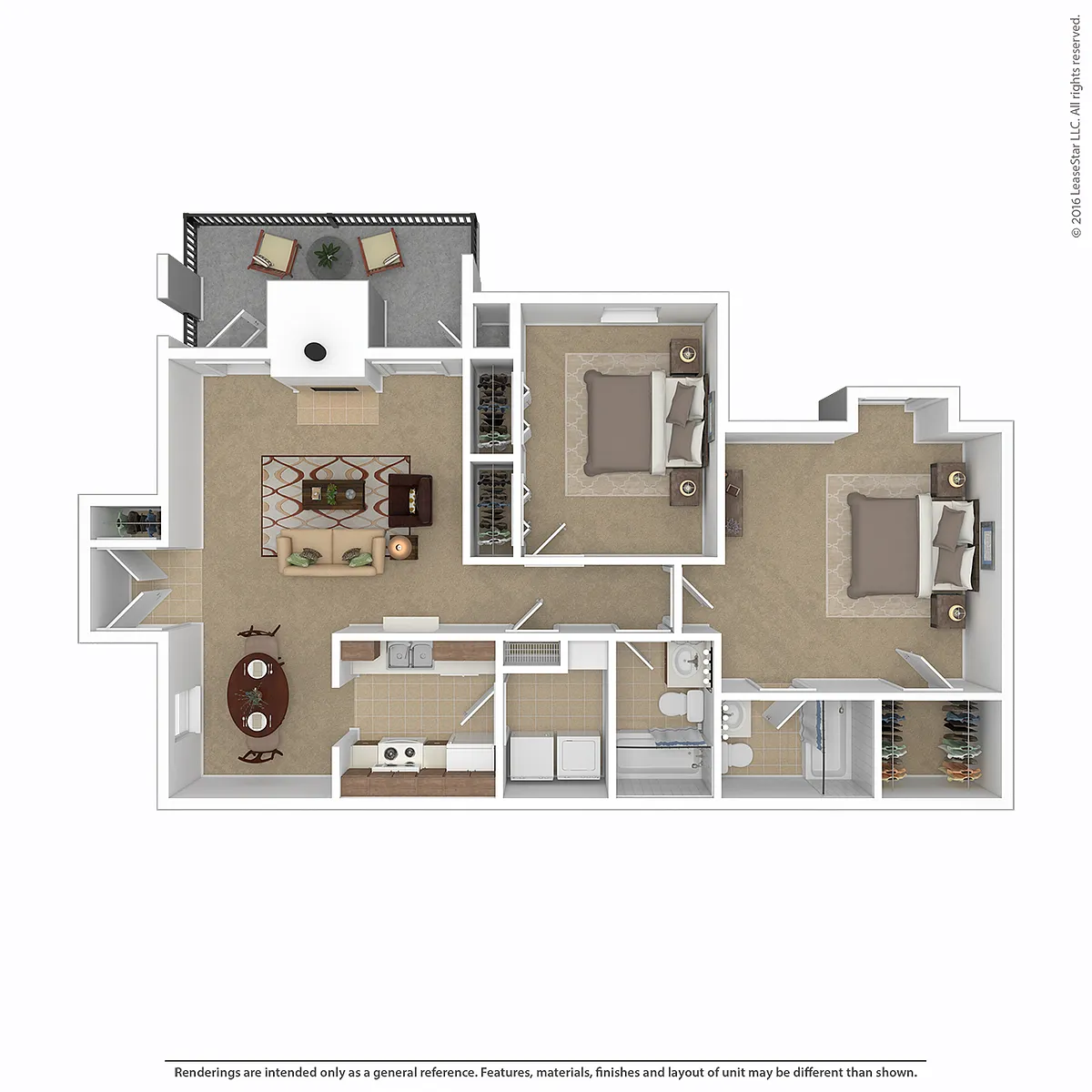 Floor plan Two Bedroom