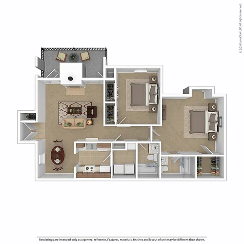 Floor plan Two Bedroom