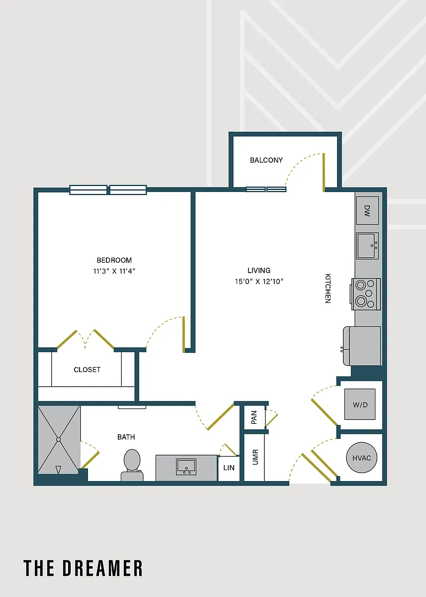 Floor plan The Dreamer | Studio