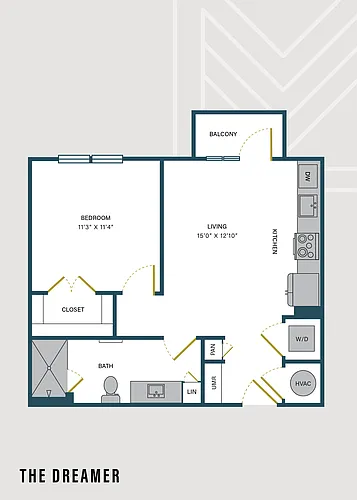 Floor plan The Dreamer | Studio