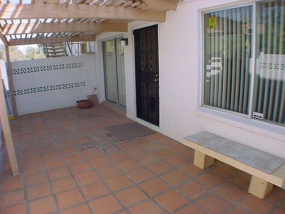 Very private 24 X 10 tiled patio