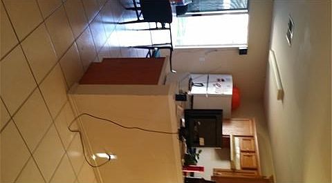 View of kitchen area.