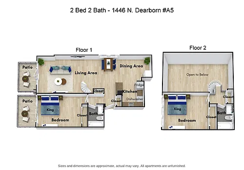 Floor plan 2 Bed