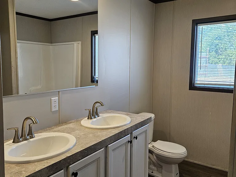 Primary bathroom with double vanity