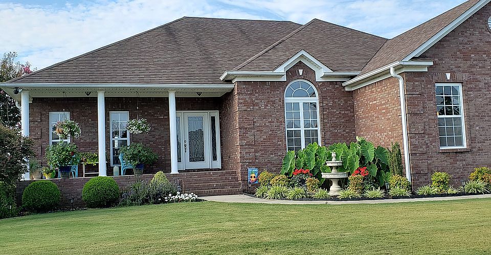 Front of house:  summer