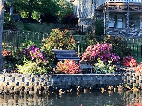 Glider on private patio