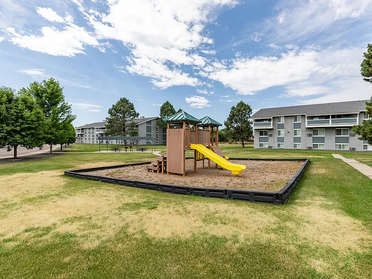 One of Two On-Site Playgrounds