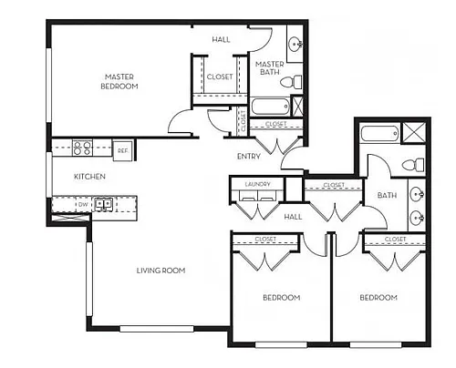 Floor plan 3x2 Muscovado - NOW