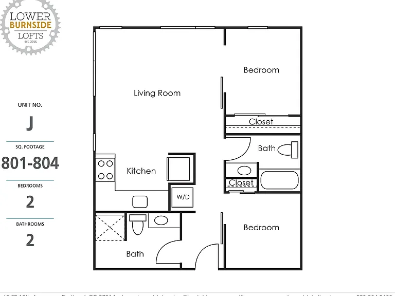 Lower Burnside Lofts_2 Bedroom Lower Burnside Lofts_2 Bedroom
