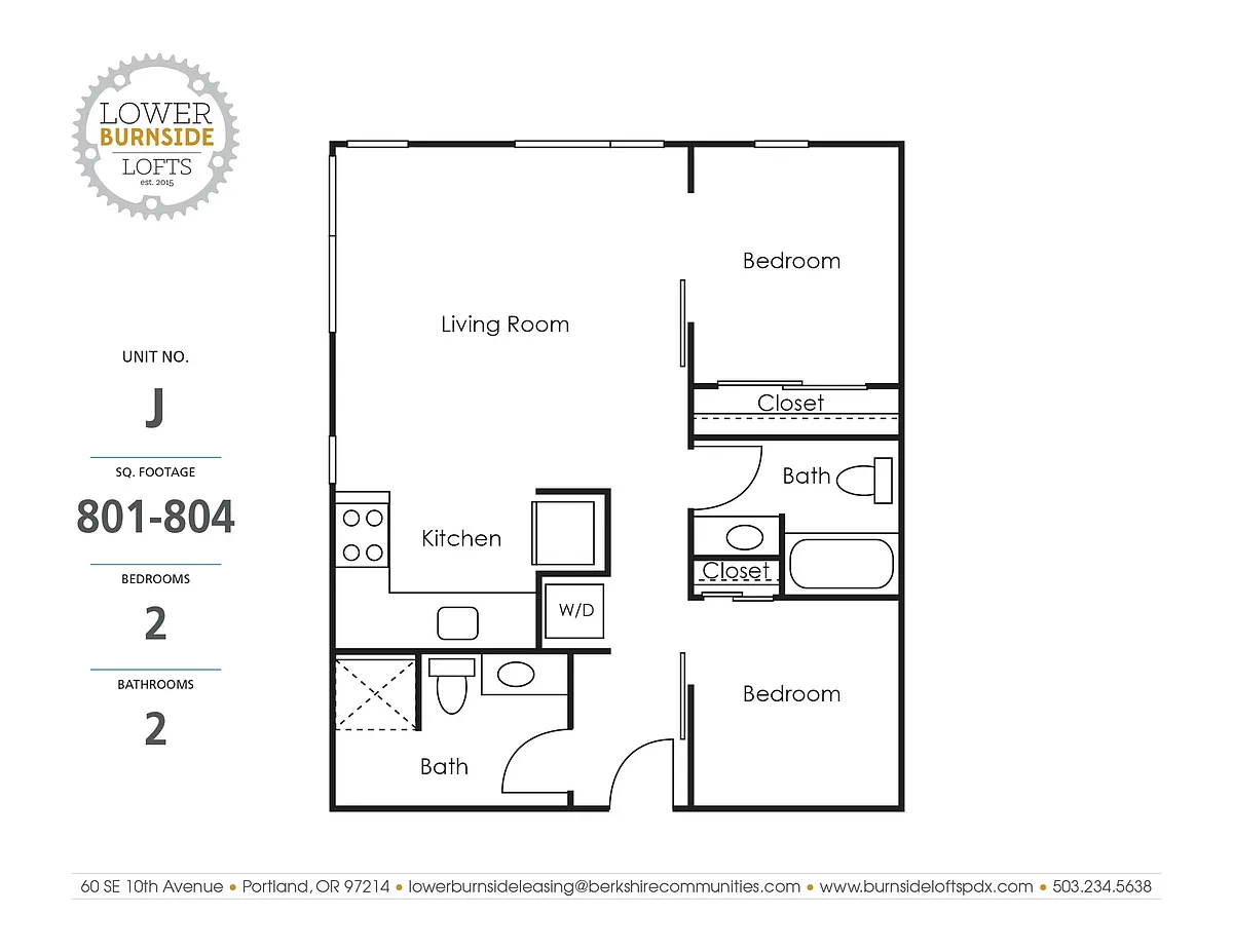 Floor plan 2 Bedroom