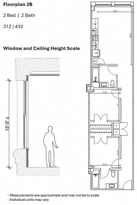 Floor plan 2BR 2B