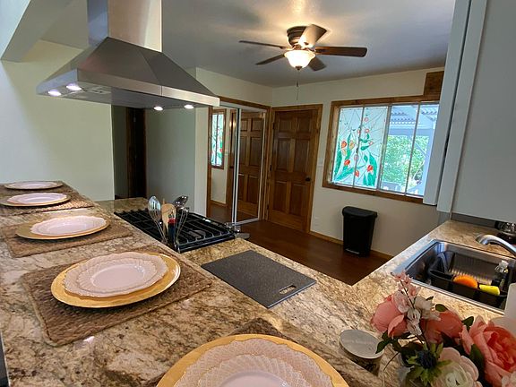 Kitchen and front entrance